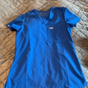 Figs scrubs royal blue